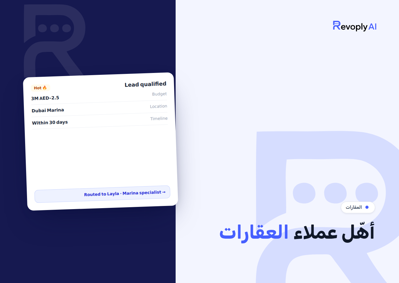 AI chatbot for real estate qualifying WhatsApp leads