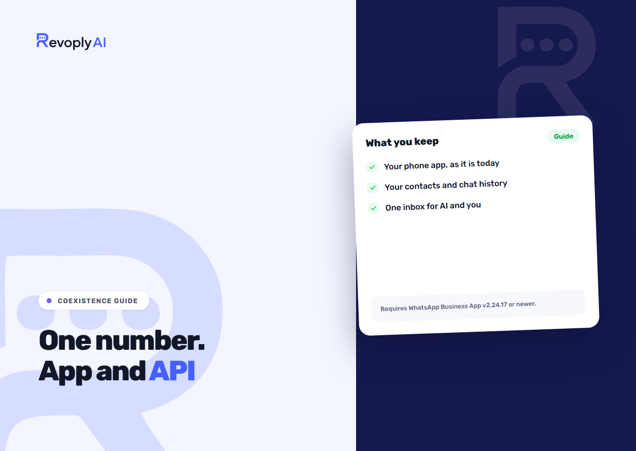 WhatsApp coexistence: the Business app and the API on one number