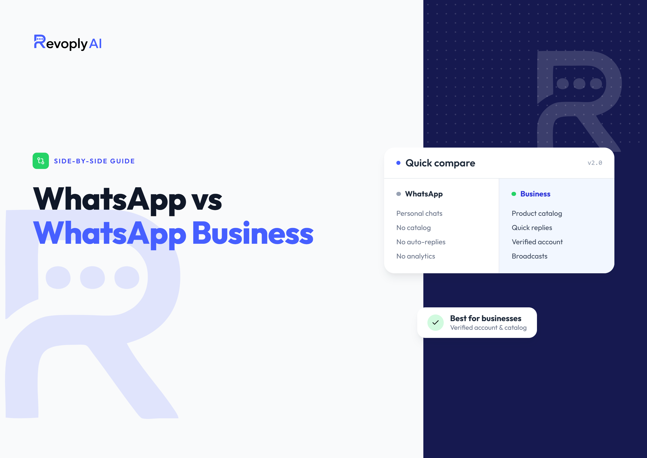 WhatsApp vs WhatsApp Business comparison